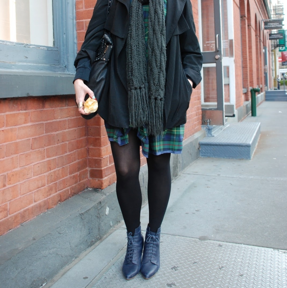 Rachel Comey Navy Wedge Booties - 8.5